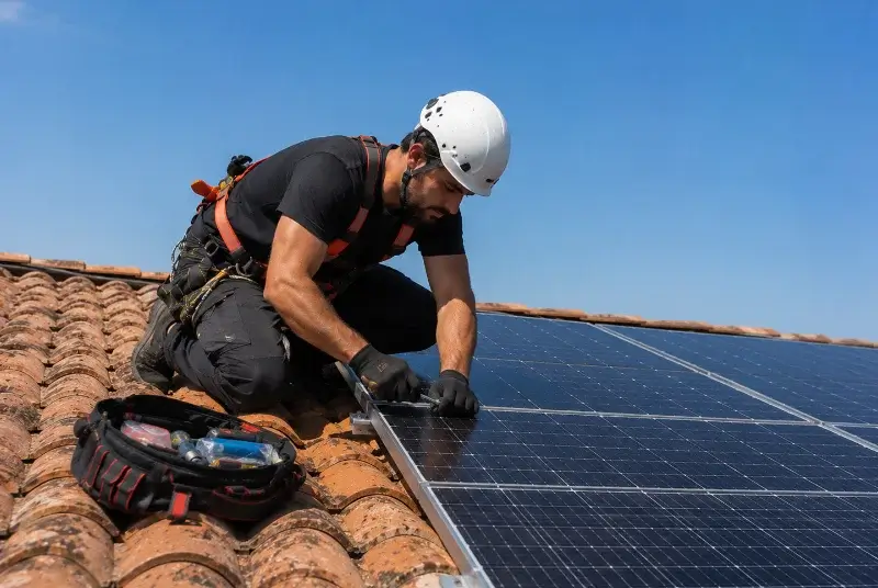 Maintenance et monitoring de panneaux solaires à Trélazé